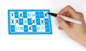 Carton de bingo sin troquelar